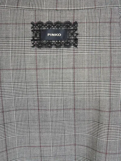 Pinko Check-pattern Pleated Skirt In Multi