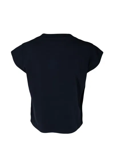 Agolde Bryce Cap-sleeve T-shirt In Black
