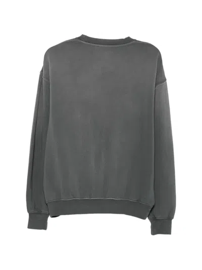 FADED-EFFECT CREW NECK SWEASHIRT