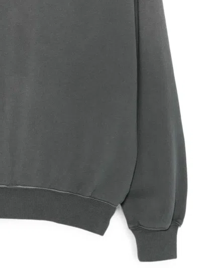 FADED-EFFECT CREW NECK SWEASHIRT