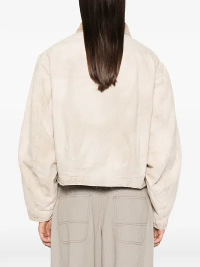 6397 Canvas Flight Jacket In Neutral