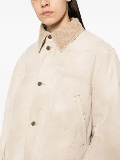6397 Canvas Flight Jacket In Neutral