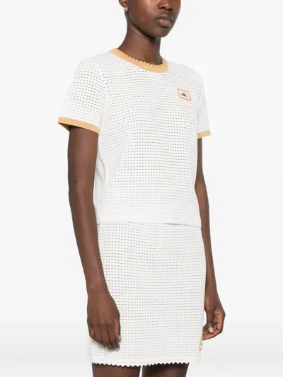 Casablanca Logo-patch T-shirt In Multi