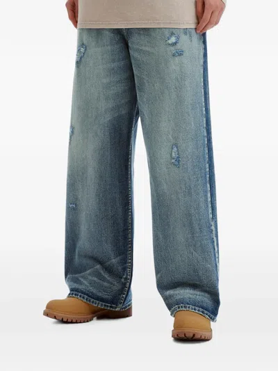 Five Cm Distressed Wide-leg Jeans In Multi