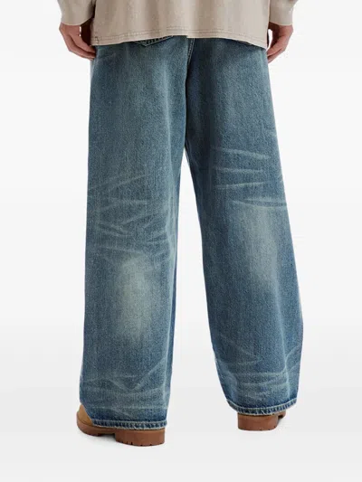 Five Cm Distressed Wide-leg Jeans In Multi