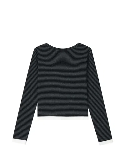Chocoolate Striped Long-sleeve T-shirt In Multi