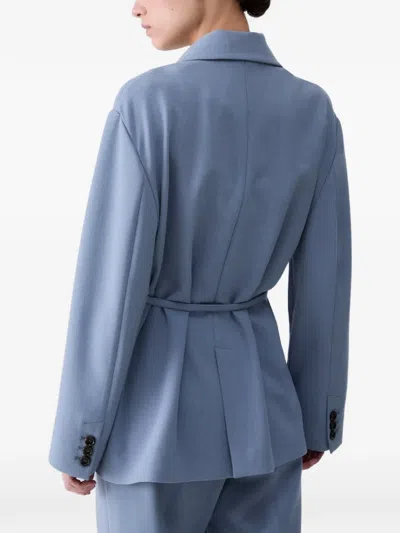 Liu •jo Unstructured Mélange Jacket In Blue