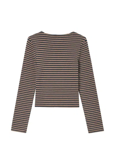 Izzue Striped Long-sleeve T-shirt In Multi