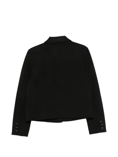 Semicouture Button-up Wool Jacket In Multi