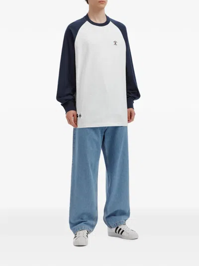 Fingercroxx Logo-patch Raglan-sleeve T-shirt In Multi