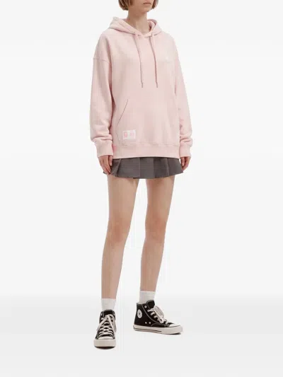 Fingercroxx Logo-embroidered Drawstring Top In 핑크