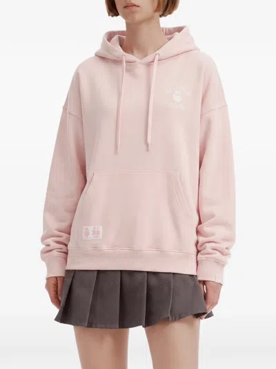 Fingercroxx Logo-embroidered Drawstring Top In 핑크