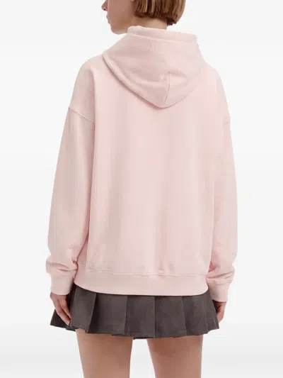 Fingercroxx Logo-embroidered Drawstring Top In 핑크