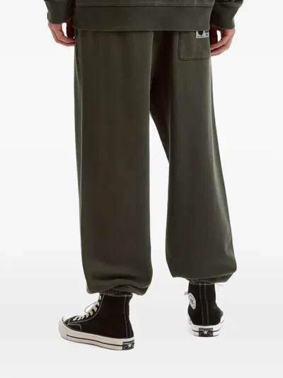 Fingercroxx Logo-patch Drawstring Track Pants In Multi