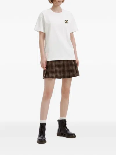 Fingercroxx Logo-patch T-shirt In White