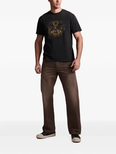 Seven Pinstripe-pattern Straight-leg Trousers In Multi