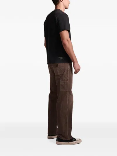 Seven Pinstripe-pattern Straight-leg Trousers In Multi
