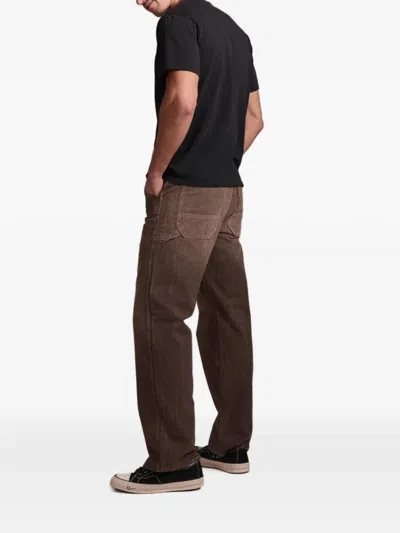 Seven Pinstripe-pattern Straight-leg Trousers In Multi