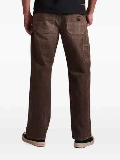 Seven Pinstripe-pattern Straight-leg Trousers In Multi