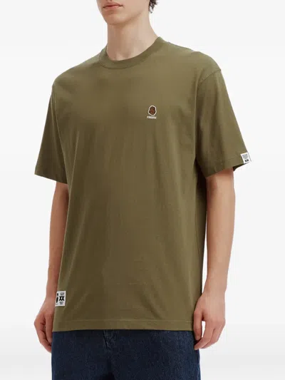 Fingercroxx Logo-patch Cotton T-shirt In Multi