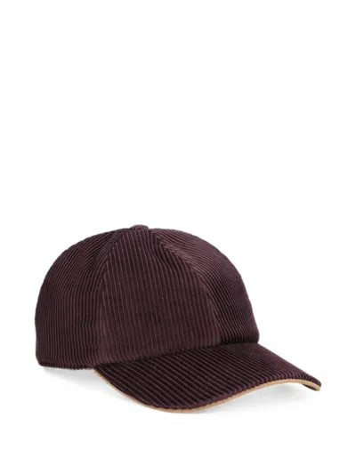 Eleventy Corduroy Baseball Cap In Pattern