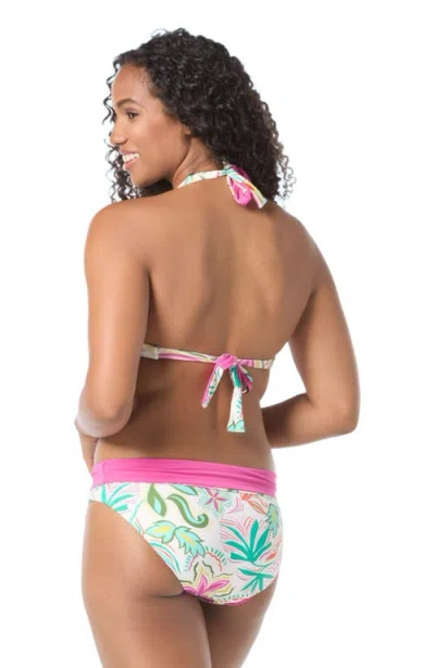Coco Reef Verso Bra Sized Twist Reversible Bikini Swim Top In Multi