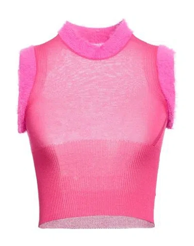 Jacquemus Solid Color Tops In Pink