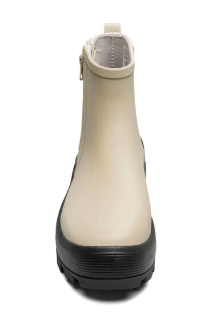Bogs Piper Zip Rain Bootie In Neutral