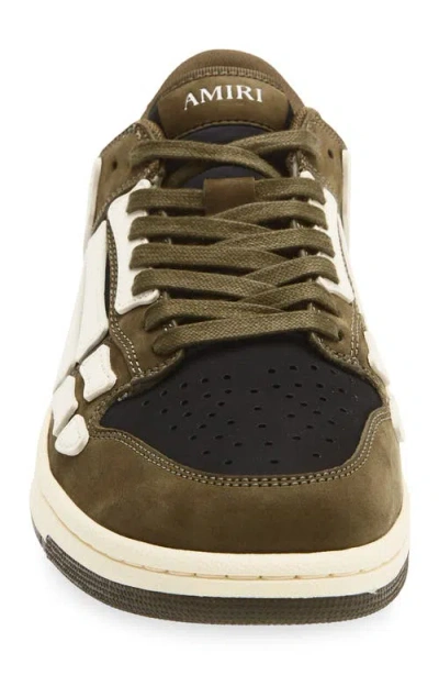 Amiri Panel Sneakers Rubber Sole Low Top In Black