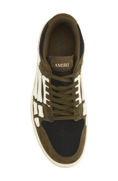 Amiri Panel Sneakers Rubber Sole Low Top In Black