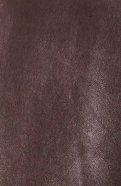 Arma Paula Leather Bomber Jacket In Brown