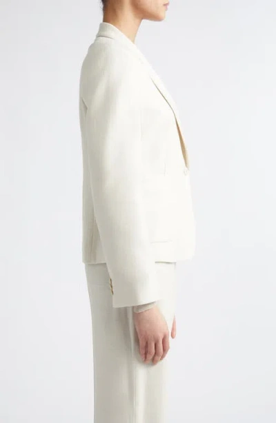 Eleventy Herringbone Wool Blend Jacket In White