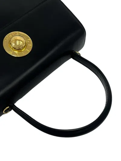 Pre-owned Celine 2014 Leather Top Handle Bag Satchel In ブラック