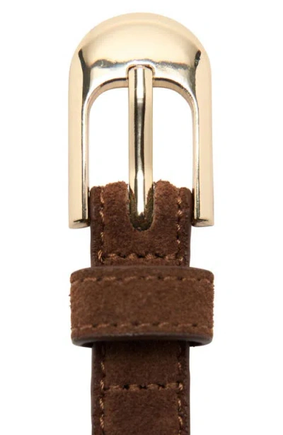 Mango Leather Belt In Brown