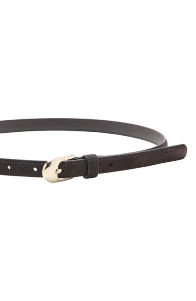 Mango Leather Belt In Black