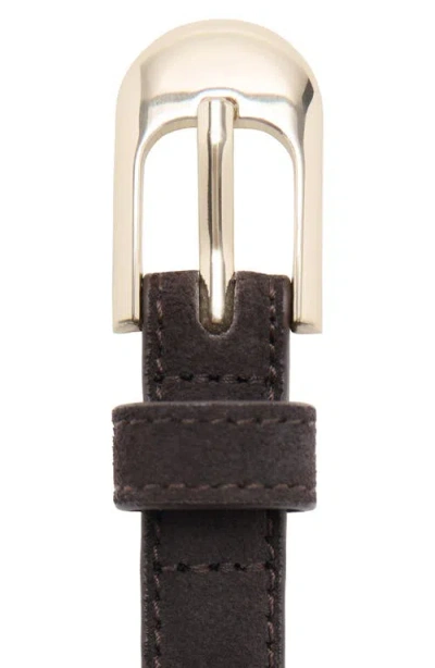 Mango Leather Belt In Black
