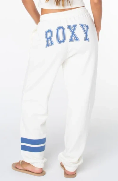 Roxy Sunset Stripe Sweatpants In White