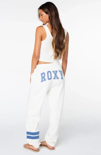 Roxy Sunset Stripe Sweatpants In White