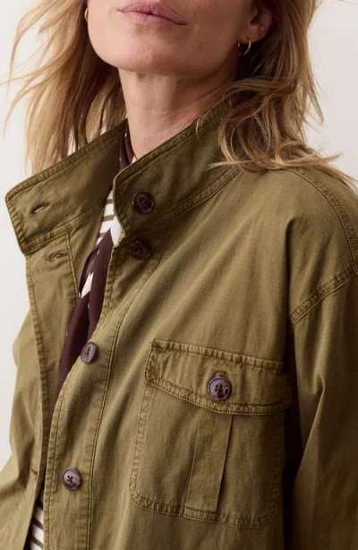 Marine Layer Blake Ripstop Utility Jacket In Brown