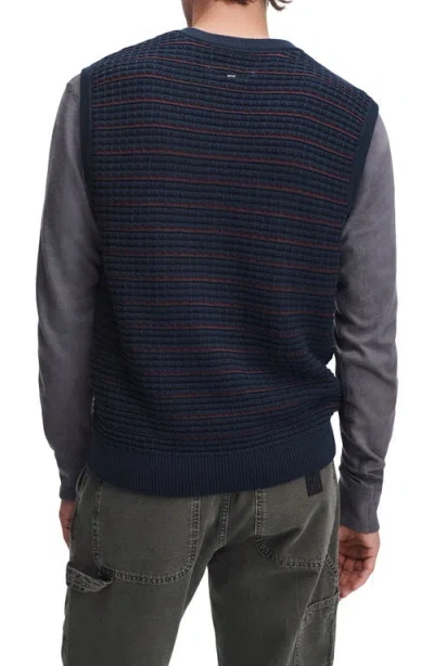 Rag & Bone Aaron Stripe V-neck Vest In Multi