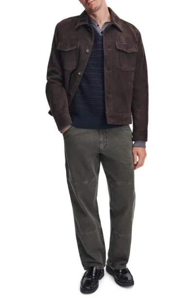 Rag & Bone Aaron Stripe V-neck Vest In Multi