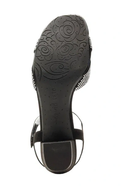David Tate Wide Width Rona Sandal In Black