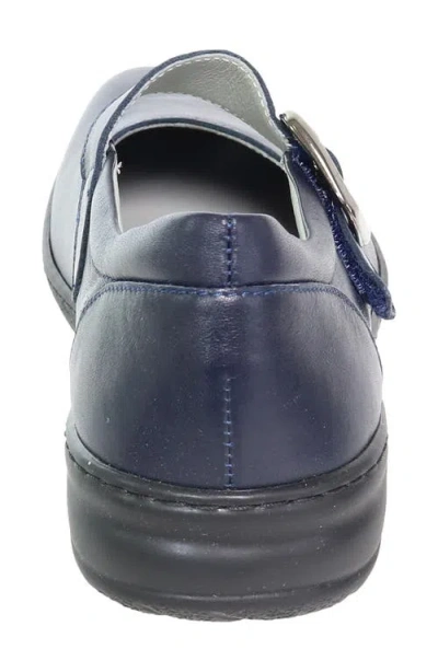 David Tate Pace Leather Mary Jane In Blue