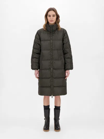 Weekend Max Mara Long-sleeved Down Jacket In Gray