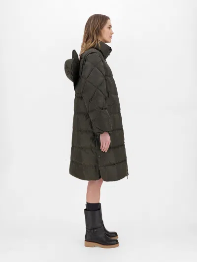 Weekend Max Mara Long-sleeved Down Jacket In Gray