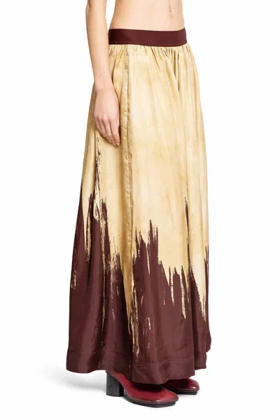 Uma Wang Pattern Skirt In Multi