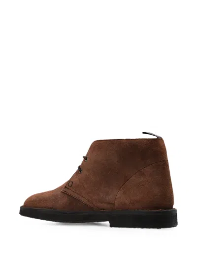 Dsquared2 Round-toe Ankle Boots In Brown