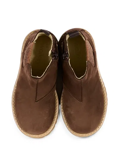 Walkey Elasticated-side Panel Ankle Boots In Brown