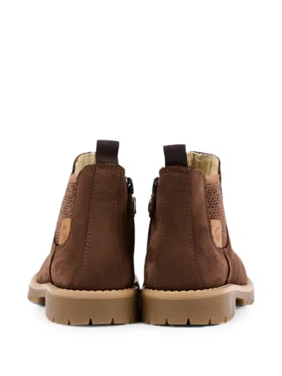 Walkey Elasticated-side Panel Ankle Boots In Brown