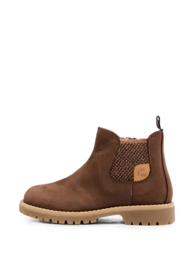 Walkey Elasticated-side Panel Ankle Boots In Brown